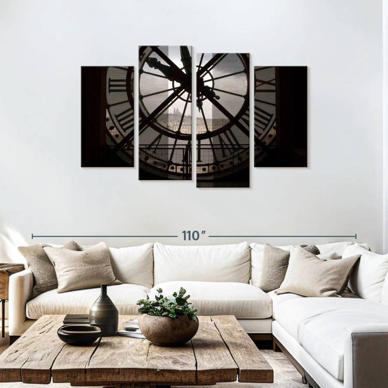 Kerner Clock Tower City View, 48" H x 75" W