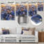 Bleu, bleu, bleuet, été, brise, pré, II - bleuet, art mural, salon-1056555668-816348086