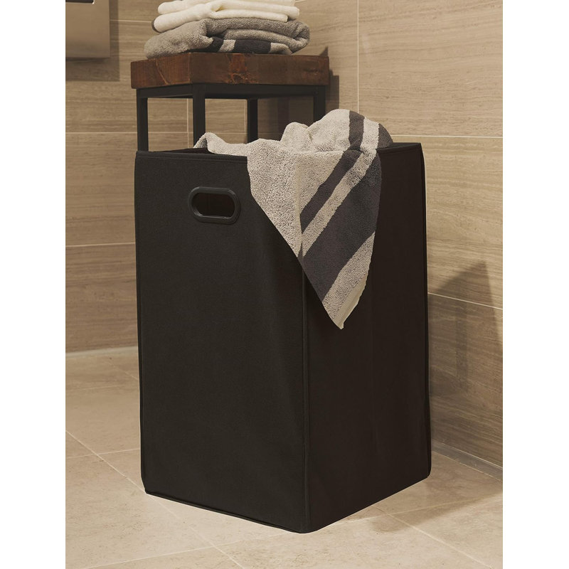 Panier à linge pliable, Noir