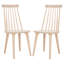 Chaise d'appoint en bois massif Rolde-753859117