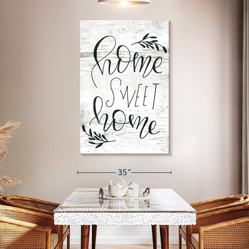 Plaque murale Kema Home Sweet Home, H 51 po x l 34 po