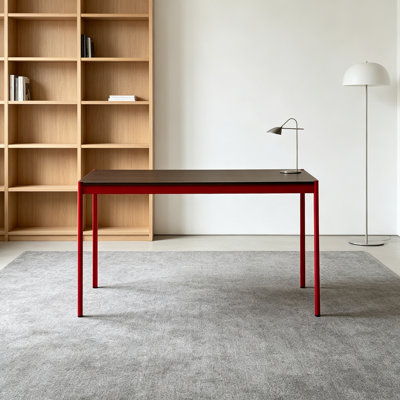 Modern Minimalist Black Red Multi-functional Desk