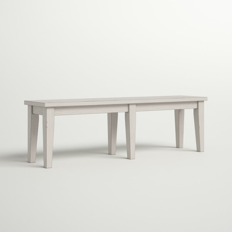Bridgewater Solid Wood Bench, Gray
