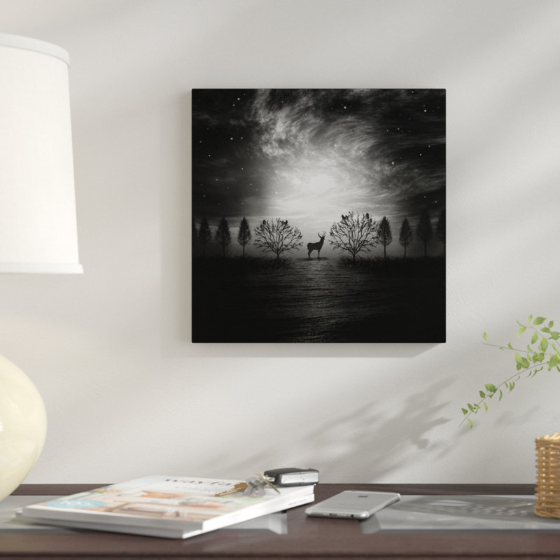 « into the wild », reproduction d’impression sur toile tendue, H 12 po x l 12 po x P 0,75 po, Toile tendue, Pas de tapis