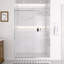 Mortix 60 po X P 74 po H Porte de douche coulissante simple sans cadre en chrome avec transparent 5/16 po Verre