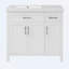 Meuble-lavabo de salle de bain avec lavabo intégré en résine-105620965