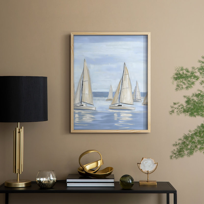 NAUTICAL Series V, reproduction encadrée - bois massif, Naturel, H 30 po x l 24 po