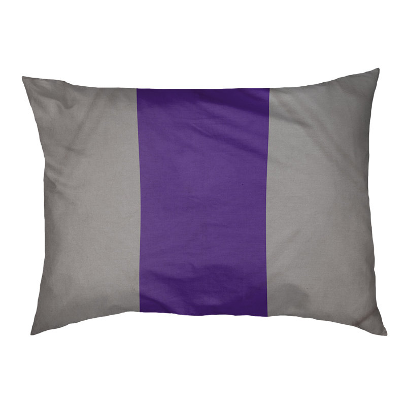 Coussin d'intérieur New York, Grand (l 50 po x P 40 po x H 7 po), Gris / mauve / gris