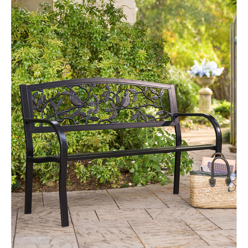 Banc de jardin en métal Cardinals