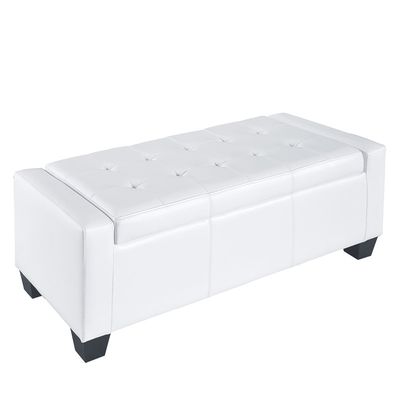 Rangement rectangulaire en similicuir capitonné