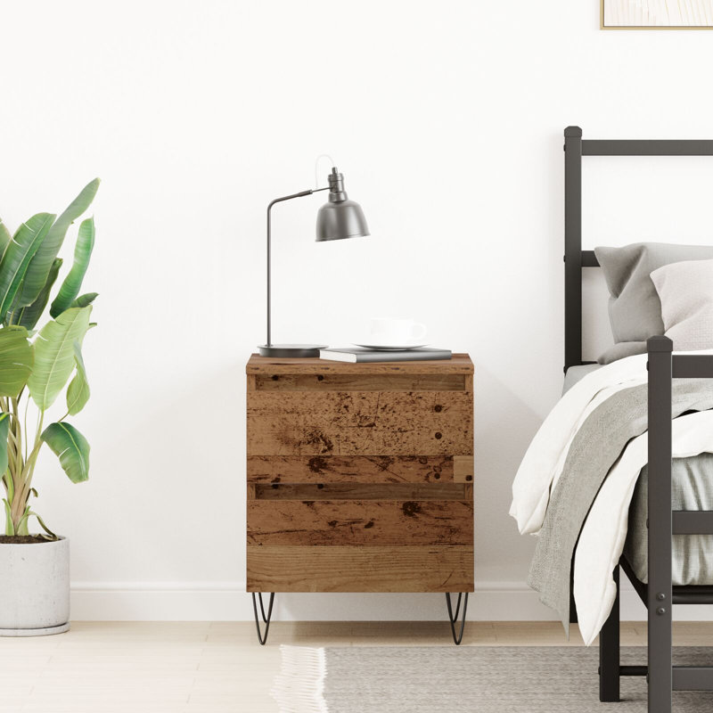 40cm W Solid Wood Bedside Table