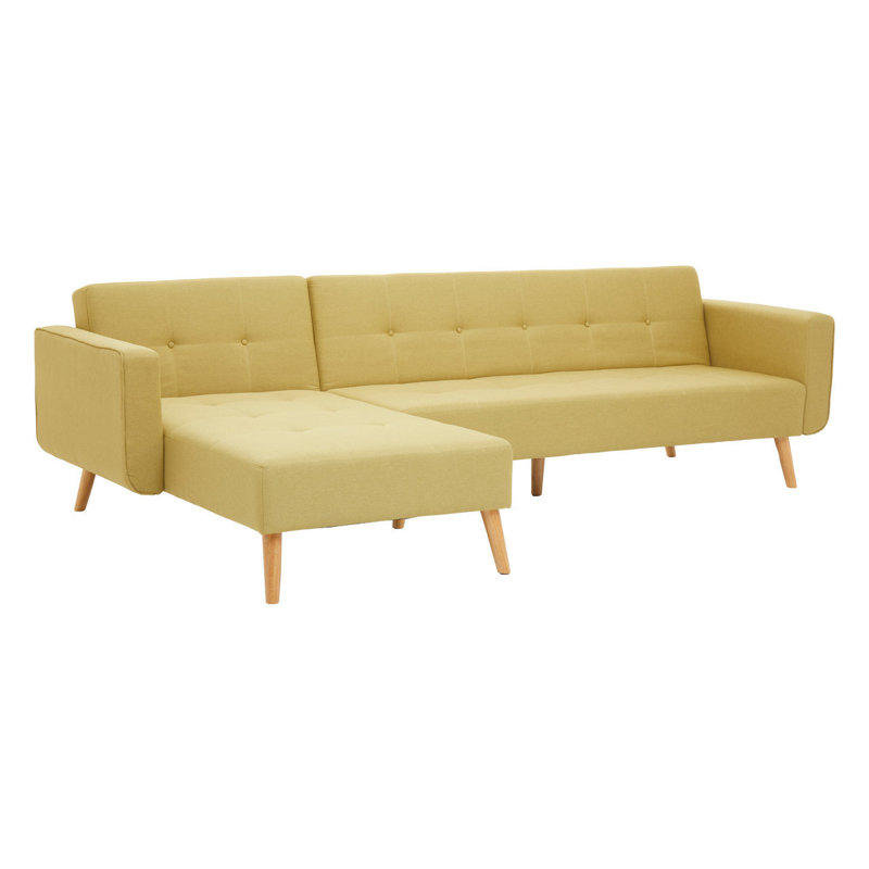 Glenda 4 Seater Sofa & Chaise, Olive