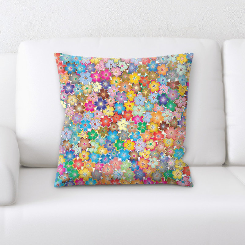 Coussin décoratif floral