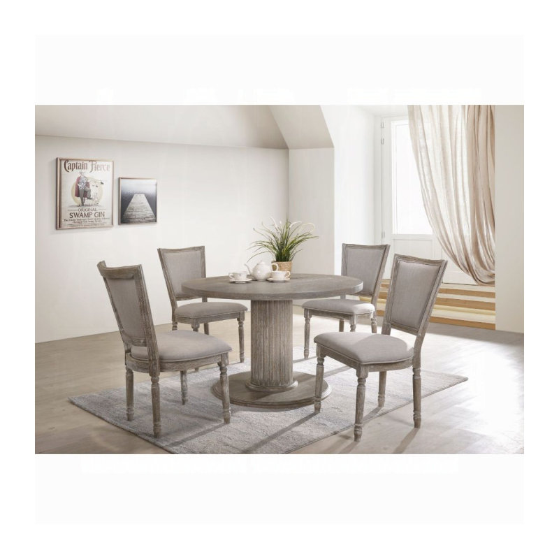 ACME Gabrian Dining Table, Reclaimed Gray