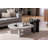 Modern Grey Side Table with Wooden Legs, 16.5 x 19.3 x 16.5 inches | 100% MDF Construction, Supports Up to 11 lbs | Stylish & Functional Design for Living Room, Bedroom, & Office Spaces