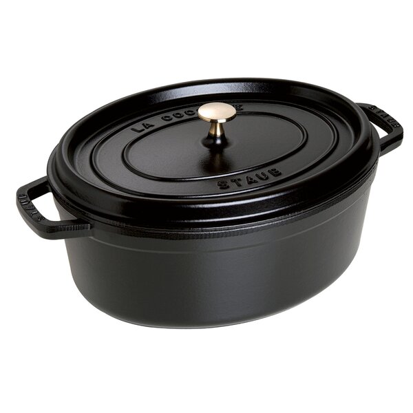 Staub 5.75 qt. Non-Stick Cast Iron Oval Dutch Oven & Reviews