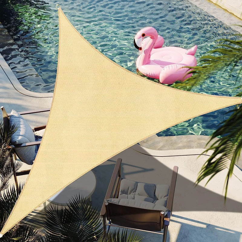 8' Triangle Shade Sail, Sand