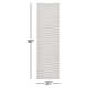 Edita Striped Hand Loomed Recycled P.E.T. Area Rug in Light Silver/Ash