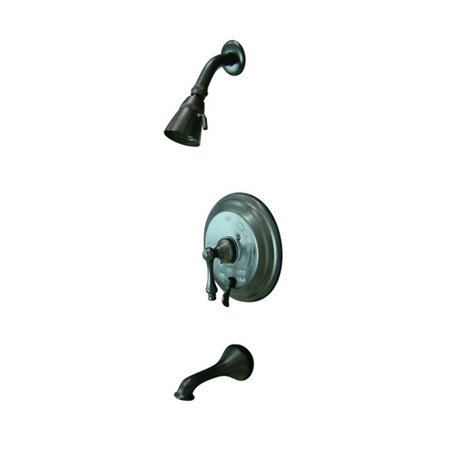 Heritage Pressure Balanced Dual Function Tub and Shower Faucet with Metal Lever Handles
