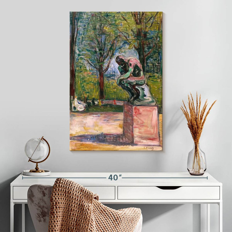 Avery Rodin's The Thinker-Dr. Linde's Park, 30" H x 20" W