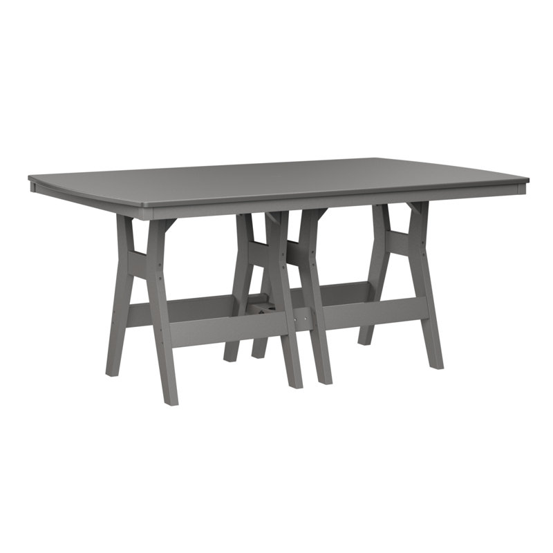 Table de salle à manger rectangulaire 72 po Berlin Gardens Harbor, Gris clair, H 30,37 po x l 72 po x P 44 po