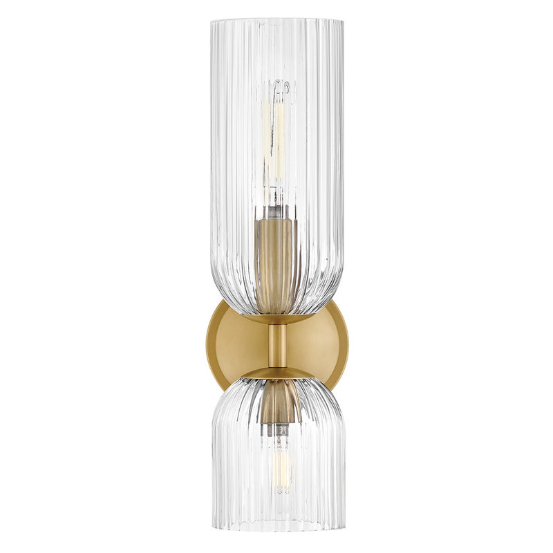 Hinkley Ava Medium Two Light Sconce, Clear