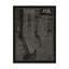 Blueprint Map New York - Print on Canvas-597709369