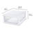 Sterilite Clear & White Plastic Storage Bin with One Drawer