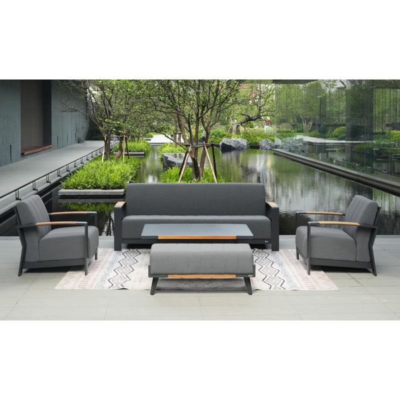 7 - Person Patio Conversation Set with Cushions