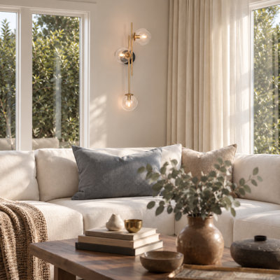 Beesley 3-Light Dimmable Armed Sconce