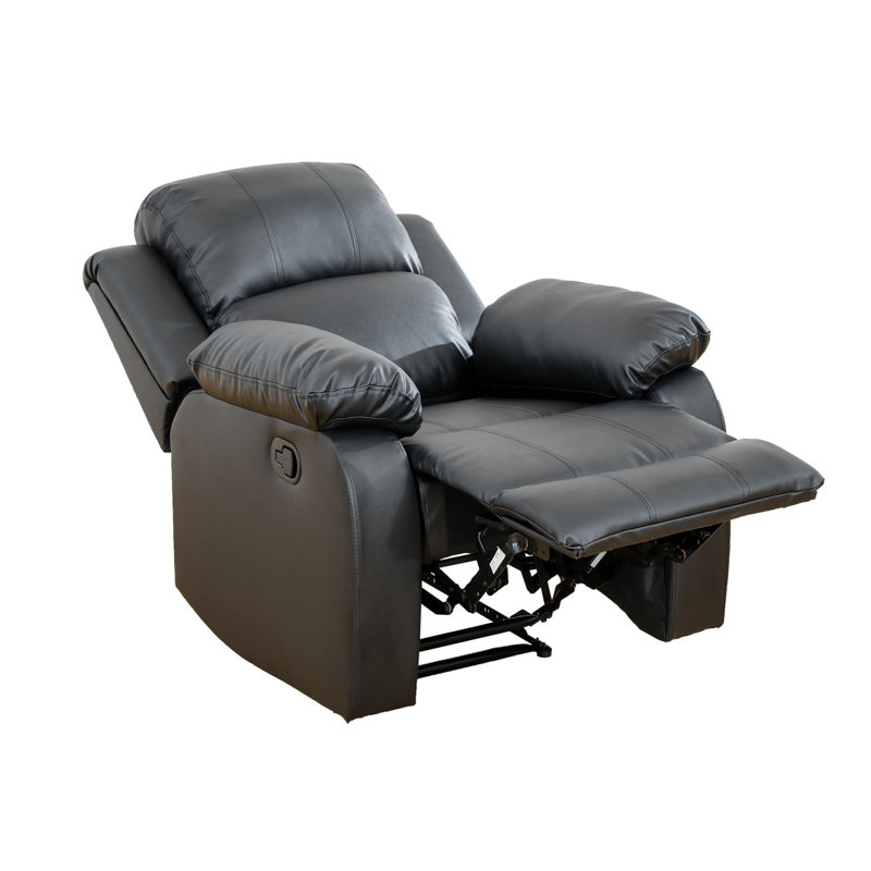 Fauteuil inclinable Pu et Pvc, Black