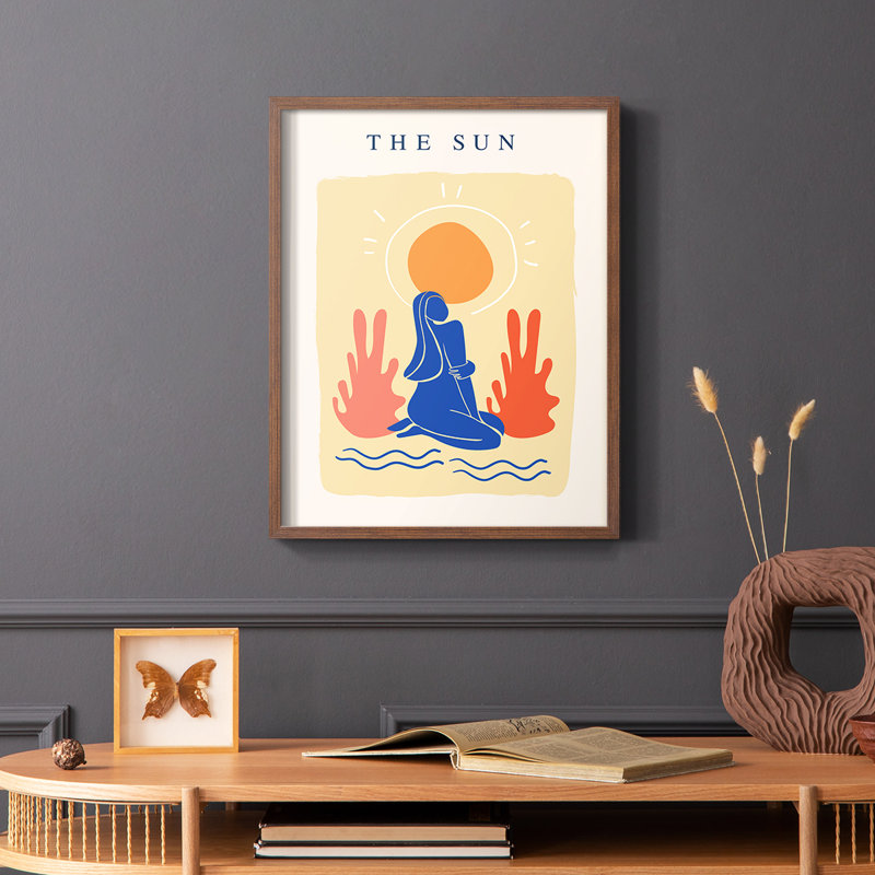 Matisse CCCX Framed Print - Solid Wood, Brown, 14" H x 11" W
