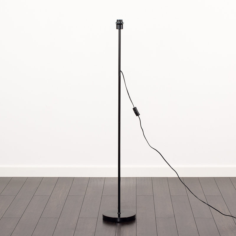 Chaisson 129cm Standard Floor Lamp Base with Foot Switch, Black
