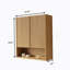 Armoire de salle de bain murale rayée de 26 pouces avec portes, tablette et rangement ouvert, durable et élégante pour les salles de bain modernes-1574528313