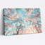 «Pastel Blue Sky», nuages roses, branches d'arbres, toile, vue sur toile-1057454183