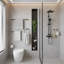 Ensemble de quincaillerie de salle de bain moderne 6 pièces, aluminium doré noir (barres à serviettes 24 po et 16 po)-124031024