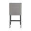 Chaise d'appoint rembourrée en gris duewa