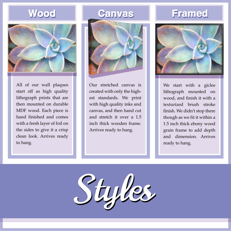 " Landscape Trees And Flowers In Field Triptych " 3 - Pieces