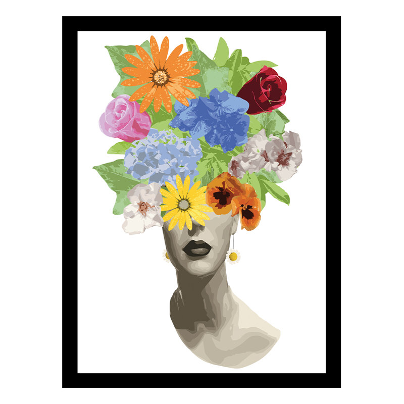 Beauté de l'intérieur - tête de fleur, impression