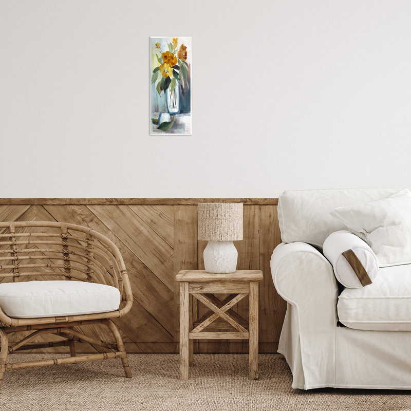 "Luminous Floral Bouquet", art mural sur bois par Lanie Loreth