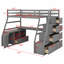 Lit mezzanine tout-en-un avec bureau, tiroirs, tablettes-1371386452