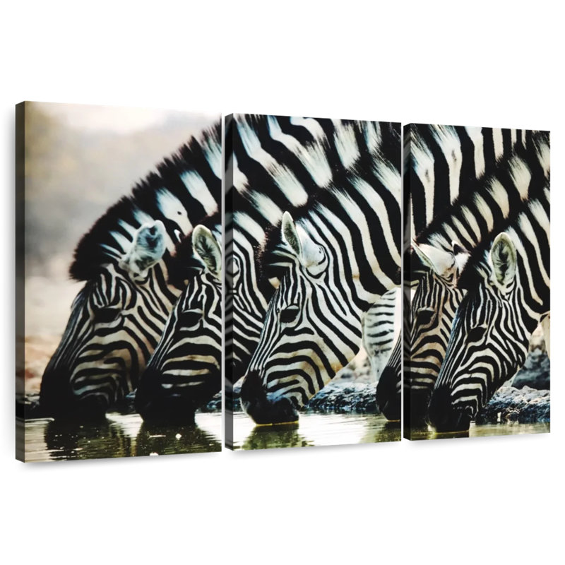Brampt Scheveningen Zebras, 48" H x 74" W