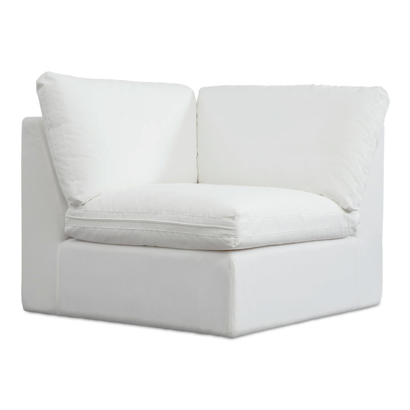 Miles Outdoor Corner Speckled Charcoal, White