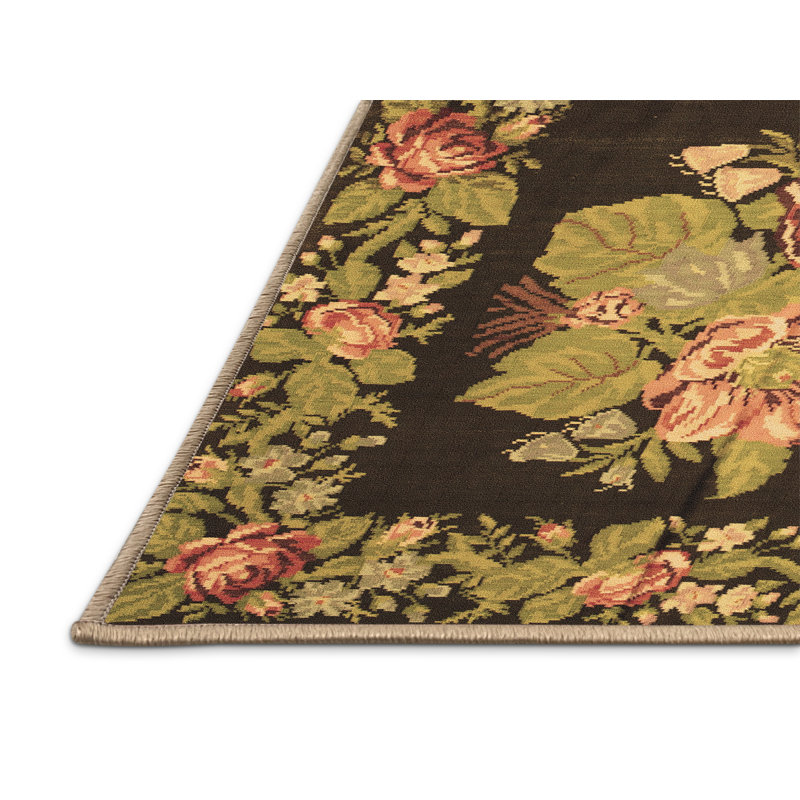 Cheniece Performance Floral Indoor Rug, Rectangle 2' x 3'