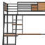 Twin Size Loft Bed With L-Shape Desk And Wardrobe-102345120