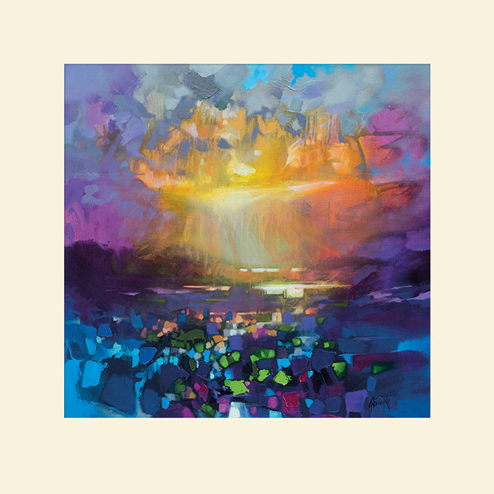 Liquid Skye - No Frame Print, 40cm H x 40cm W, Beige, Paper