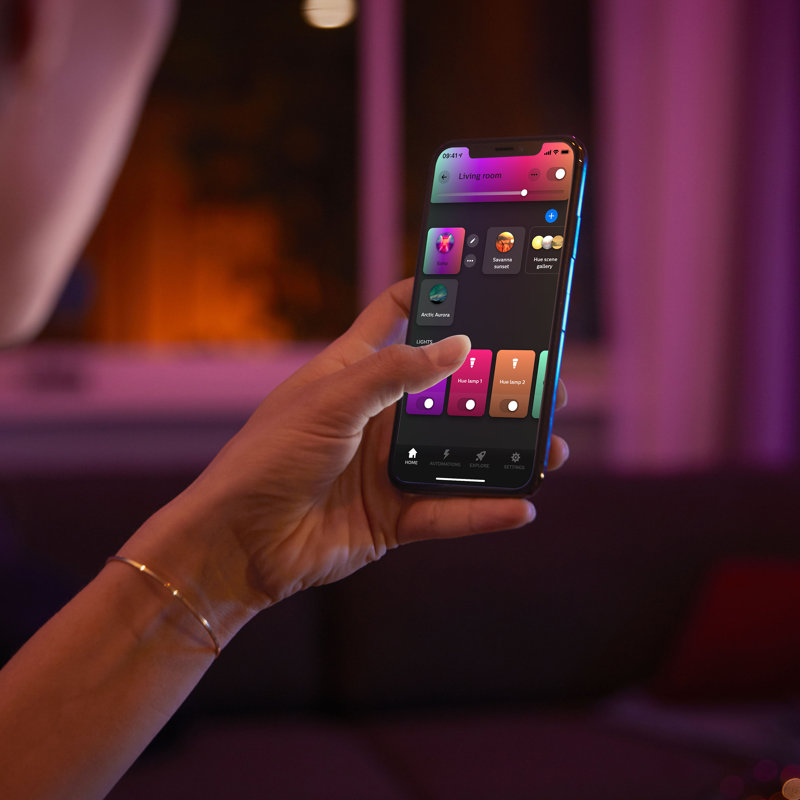 Philips Hue Infuse - plafonnier moyen - noir, Noir mat