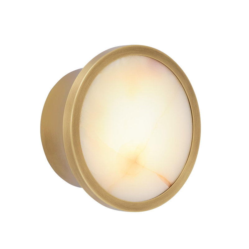Louisa 1 - Light LED Flush Mount, Antique Brass