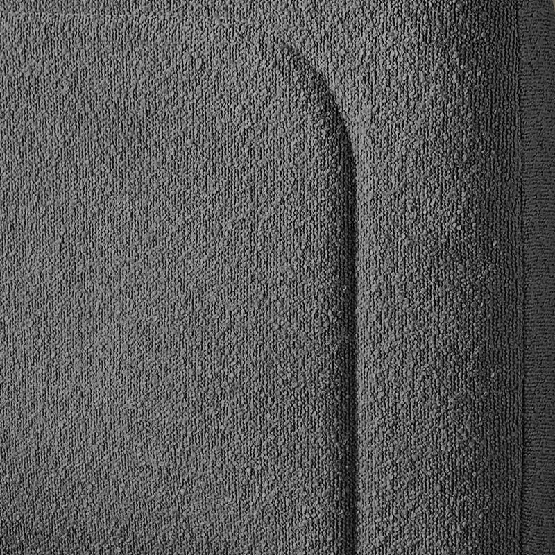 Chastelyne Upholstered Easy Assemble Wall Mounted Headboard, Gray, Queen