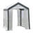 Outsunny 8' X 6' X 7' Walk-In Greenhouse, Outdoor Garden Warm Hot House With 4 Roll-Up Windows, 2 Zippered Doors And Weather Cover, White